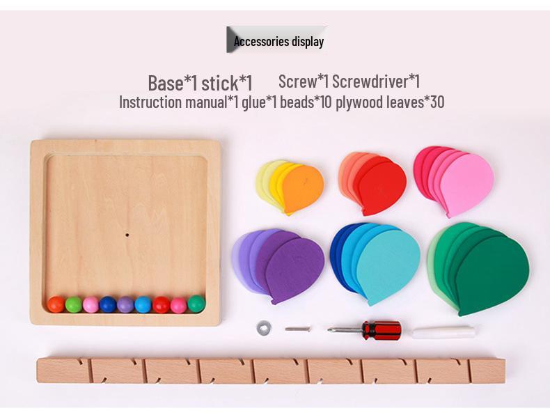 Rainbow Music Tree: Colorful Petal Leaves Rolling Ball Educational Toy for Kids' Birthday