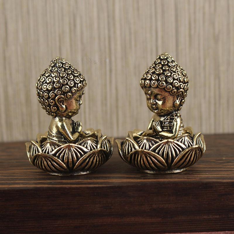 1pcs Pure Brass Mini Rudraksha Small Brass Crafts Ornaments Brass Car Keychain Jewelry Ornament Home Living Room Ornament Decoration Men's Keychain