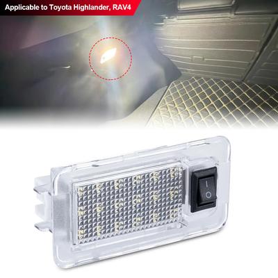 1 Stück Auto LED Kennzeichenleuchten Kennzeichenlampe Kofferraumleuchte Licht Ersatz 12V Licht für RAV4 MK5 Prius Siena Venza