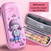 3D Large Capacity EVA Pencil Case for Kids - Multifunctional Storage Bag for Boys and Girls