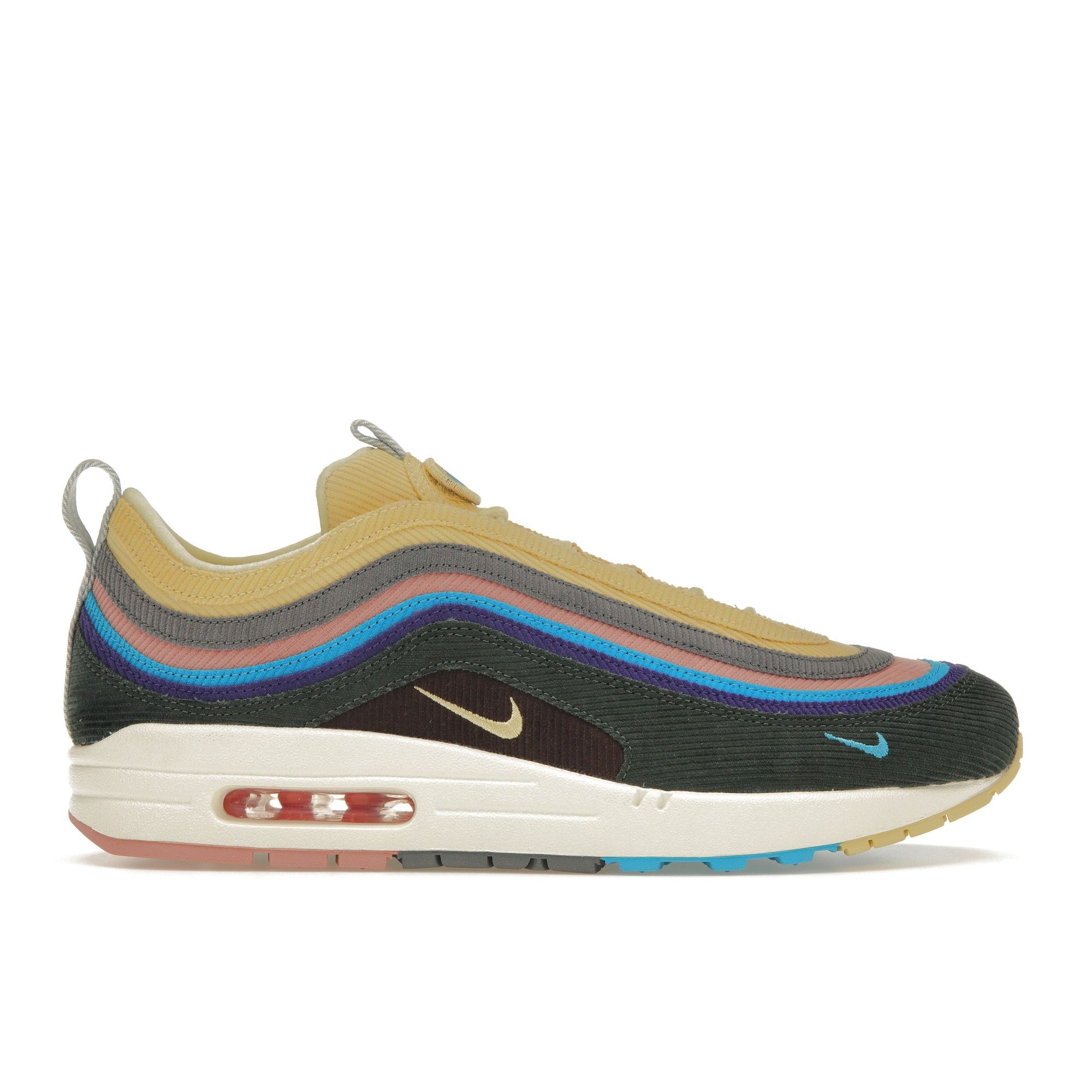 

Nike Унисекс кроссовки Sean Wotherspoon x Air Max 1/97 Многоцветный Светло-голубой-ярость Лимонный-выстиранный AJ4219-400 36