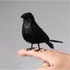 6PCS Halloween Crow Prop Large Realistic Raven Feathered Spooky Party Home Decor