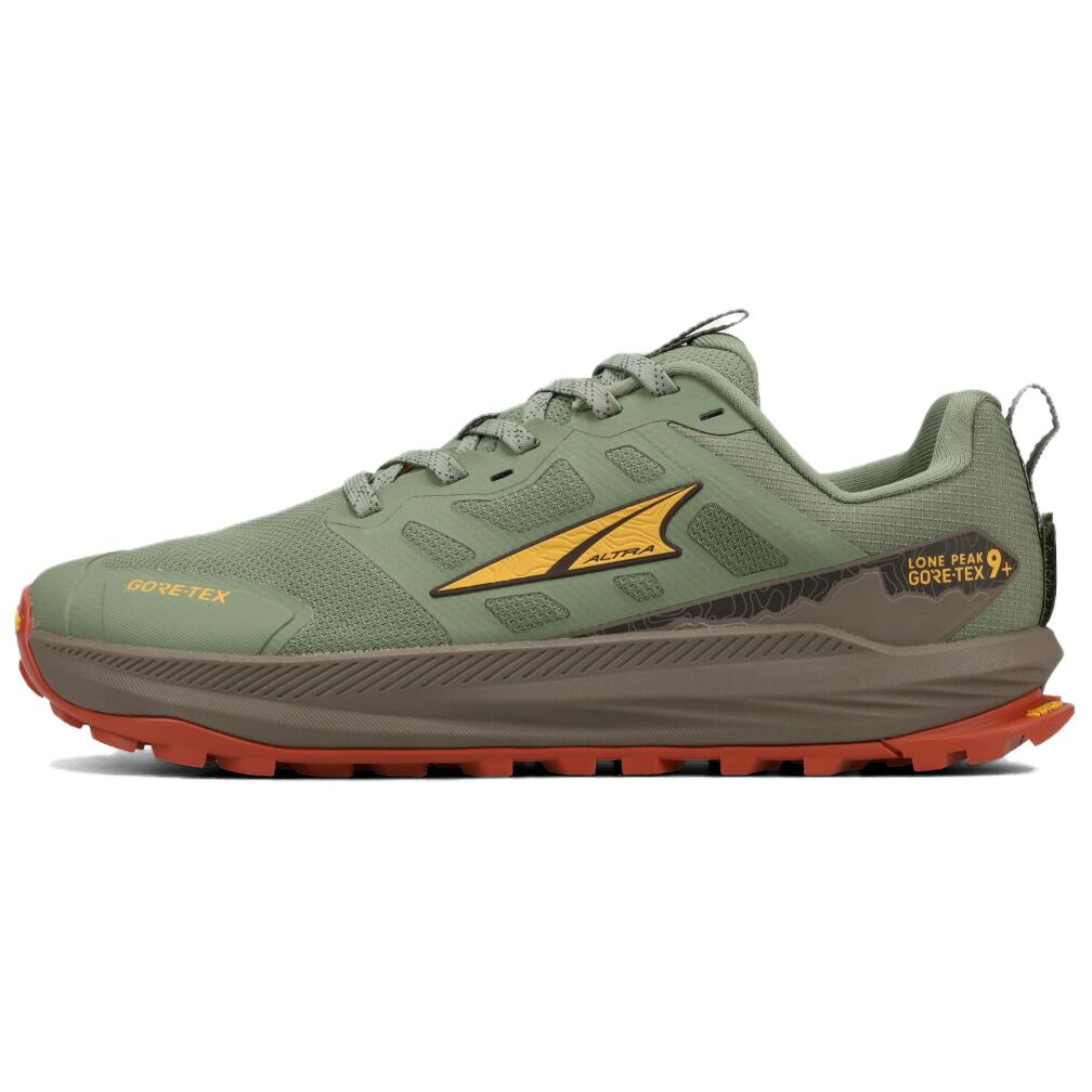 Altra Lone Peak 9+ Comfortable Versatile Trail Running Shoes Men sneakers Olive-Green AL0A85UT3151