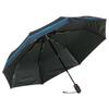 Knirps Stripe Mystic Blue Folding Sun and Rain Use T.220RS Umbrella, [Officially Imported] KNTL220-4003S