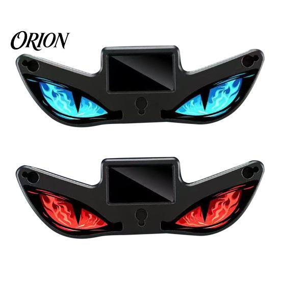 Wireless LED Car Light Solar Devil Eyes for Windshield, Magnetic Installation Window Warning Sign with Three Custom Display Smart Modes, Digital