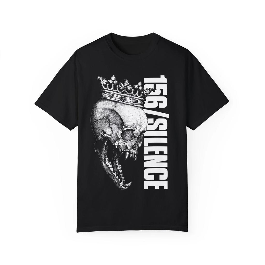 156/SILENCE Totenkopfkrone T-Shirt, Ausgefallen, Unisex Shirt, Band Merch