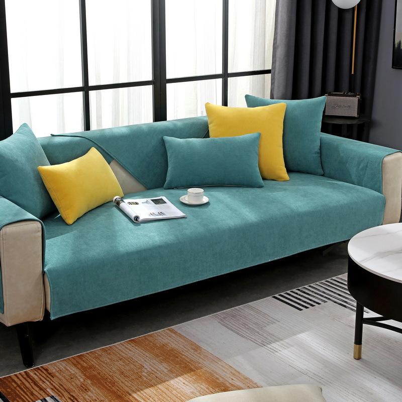 Chenier Nordic Thickened Four-Season Universal Solid Color Simple Modern Non-Slip Sofa Cover Towel Fashion Trend Seat Cushion