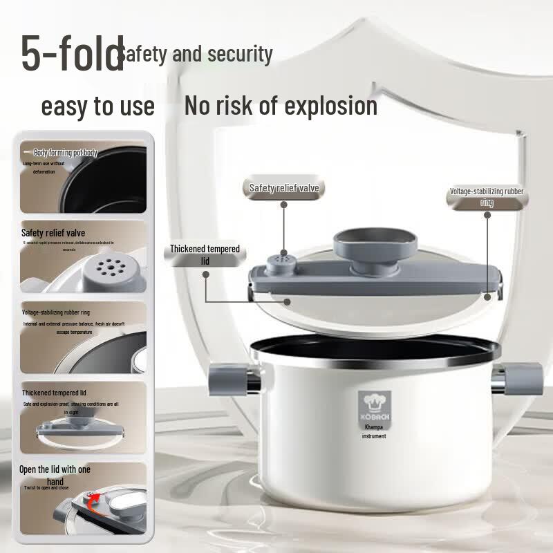 KOBACH Dazzling Series 5.5L Enamel Micro-Pressure Soup Pot