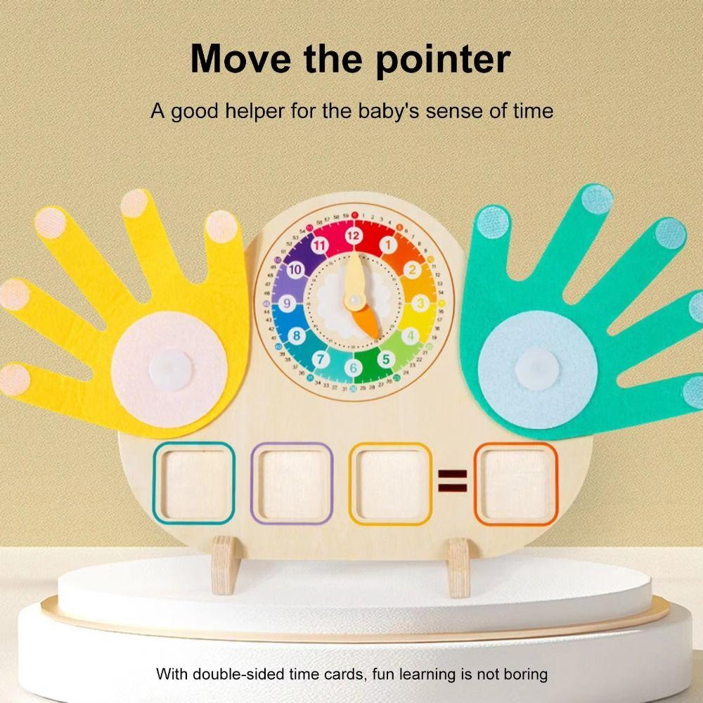 Educational Toys Clock Finger Numbers Math Toy Montessori Children Counting Toys  Birthday Gifts