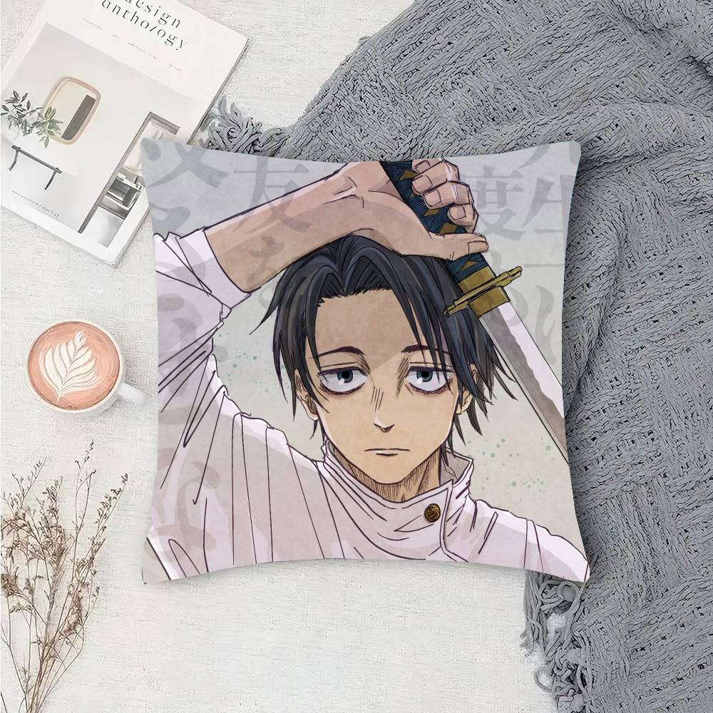 Оккоцу Юта Аниме Магическая битва Наволочка Чехол для диванной подушки Комната Домашнее украшение 12x12Inch