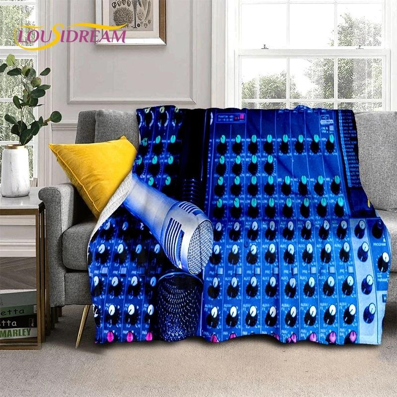 3D Vinyl Record Music DJ Screen Tape Soft Blankets,Keep Warm Throw Blanket Comfortable Blanket for Picnic Beds Sofa Home Bedroom