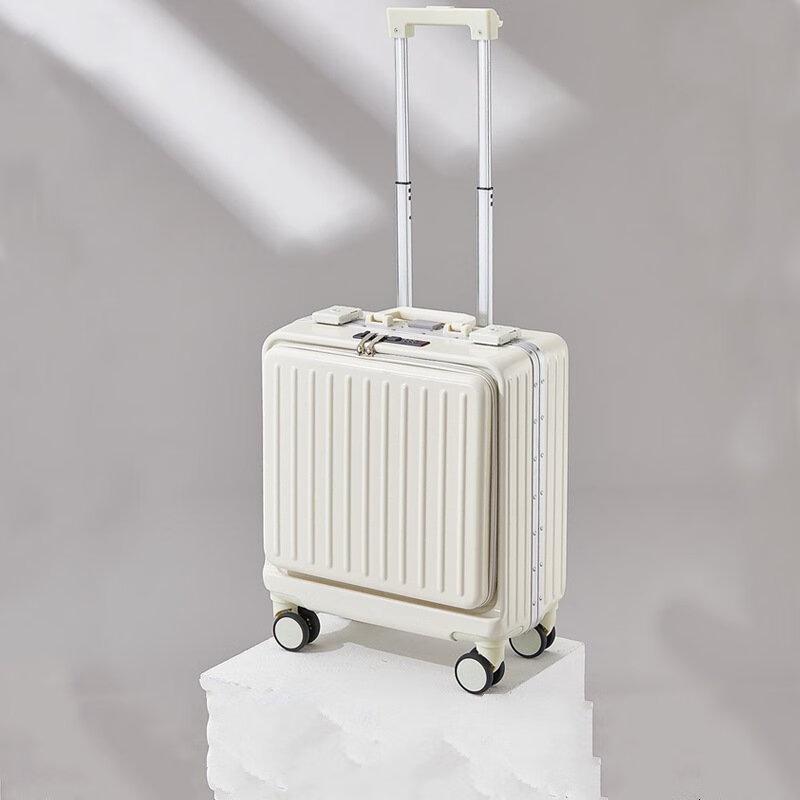 Lishen Front-Opening PC Carry-On Luggage with Universal Wheels 20 inches