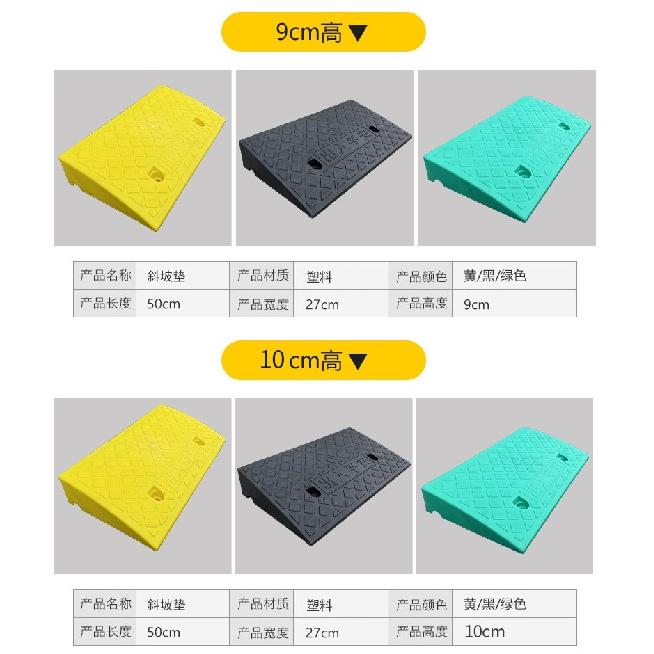 Driveway Curb Ramps for Cars Heavy Duty PVC Ramps for Driveway Lightweight Threshold Ramp for Driveway Loading Dock Sidewalk