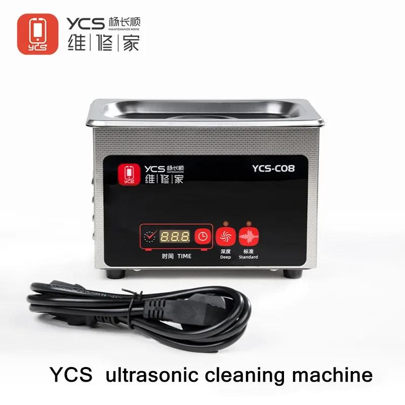

YCS-C08 0,8 л Ультразвуковая чистящая машина для мобильных телефонов, печатных плат, материнских плат, инструмент для глубокой очистки