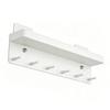 Wall Key Holder Mail Organizer Wall Mount Hanging Key Rack with 6 Hooks for Sunglasses Wallets White
