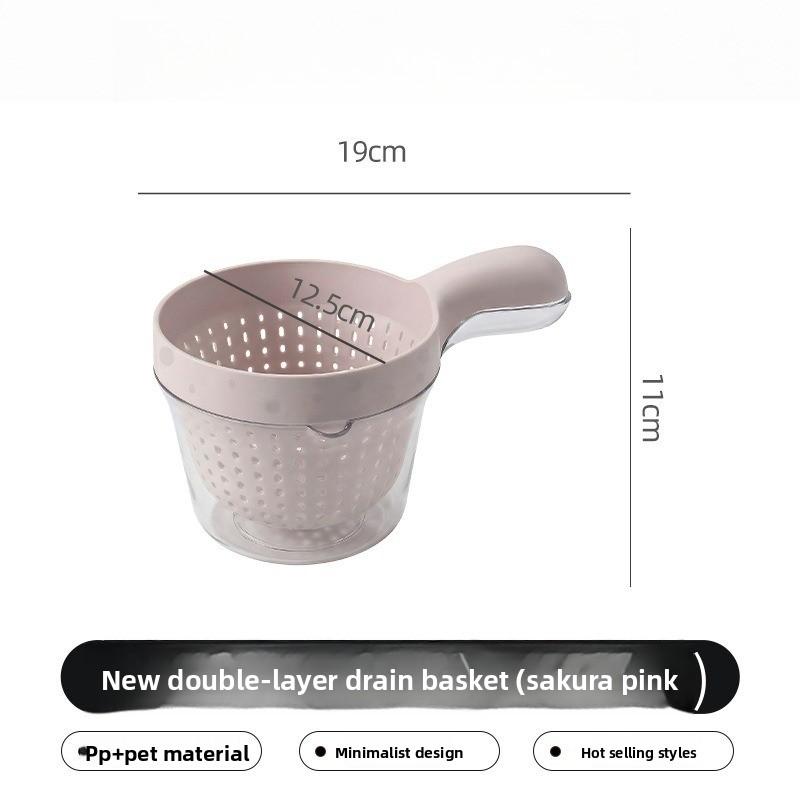 Hanging Sink Drain Basket, Kitchen Food Residue Filter Strainer for Fruit Vegetable Washing