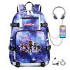 Cartoon Game Merchandise With Usb Hiking Bag College Students Outdoor Travel Large Capacity Backpack Bag
