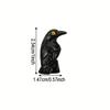10 Pcs Miniature Crows Figurines Gothic Style Mini Resin Crows Figures Black Raven Summer Decor Tiny Resin Animals For Halloween Scene Decor