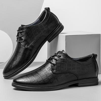 Genuine Leather Shoes Men Style Classics Black Lace Up  Men's Shoes Casual Waterproof Comfortable Formal Derby Shoe For Men