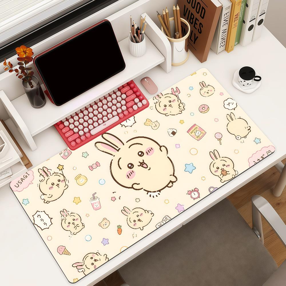 Cartoon Cute Cchiikawa Mouse Pad Square Office Gaming Desk Mat Waterproof Nonslip Rubber Decorative