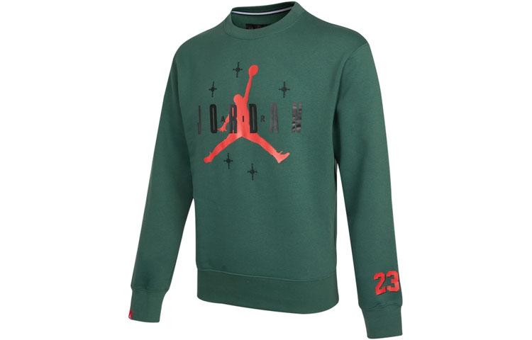 Sweatshirts Jordan Homme Vert Col Rond Modéré Regular 2XL
