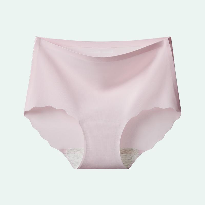 Slip Estivi Sottili in Seta Ghiacciata Senza Segni Asciugatura Rapida Cotone Cavallo Esteso Vita Alta per Donne Taglie Forti