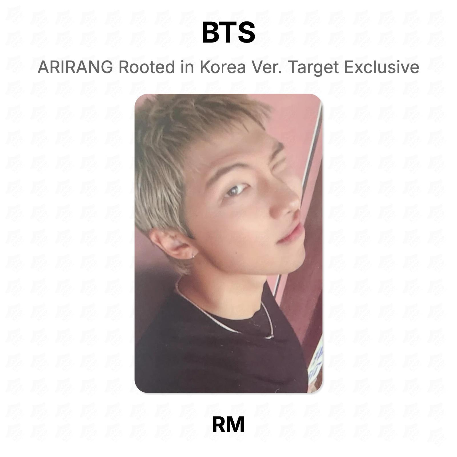 BTS АРИРАНГ Укорененный в Корее Вер. Официальная фотокарточка, эксклюзив Target RM