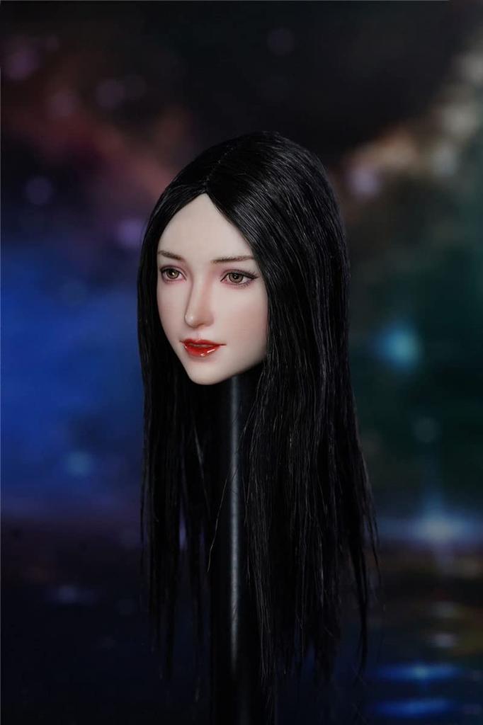 Skala rzeźba głowy piękna figura rzeźba głowy pasuje do 12-calowej żeńskiej figurki akcji 1/6