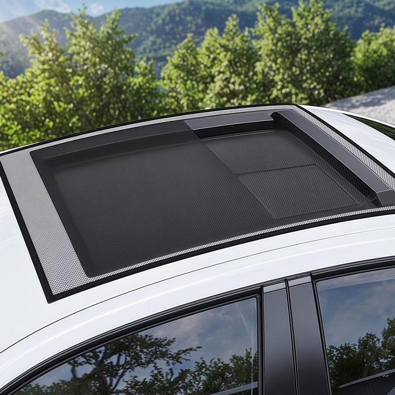Magnetic Screen Breathable Mesh Cover Magnetic Car Sunroof Sun Shade Anti-Fly Automotive Auxiliary Parts For Driving Sleeping