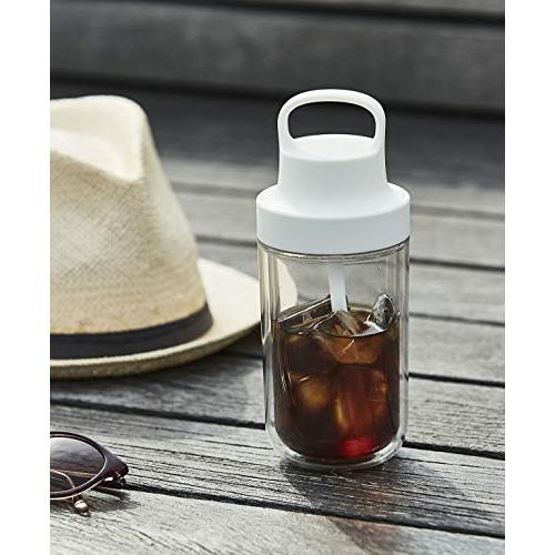 KINTO Too Go Bottle 360ml Yellow with Straw Lightweight Water Bottle Dishwasher Safe Double Structure 20062