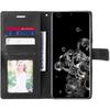 Coque Porte-Carte pour Samsung S20 Ultra, Effet Cuir Flip Case - Noir