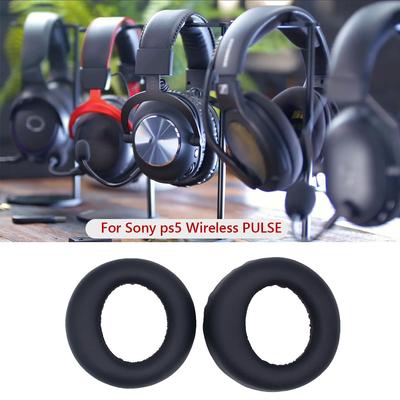 1 Pair Replacement Ear Pads Protein Leather Headphone Earpads Soft Ear Pads Ear Cushions Cover for PS5 Pulse 3D Wireless Headset