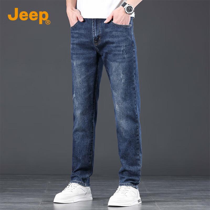 JEEP Men's 2025 Autumn Retro Straight Leg Jeans