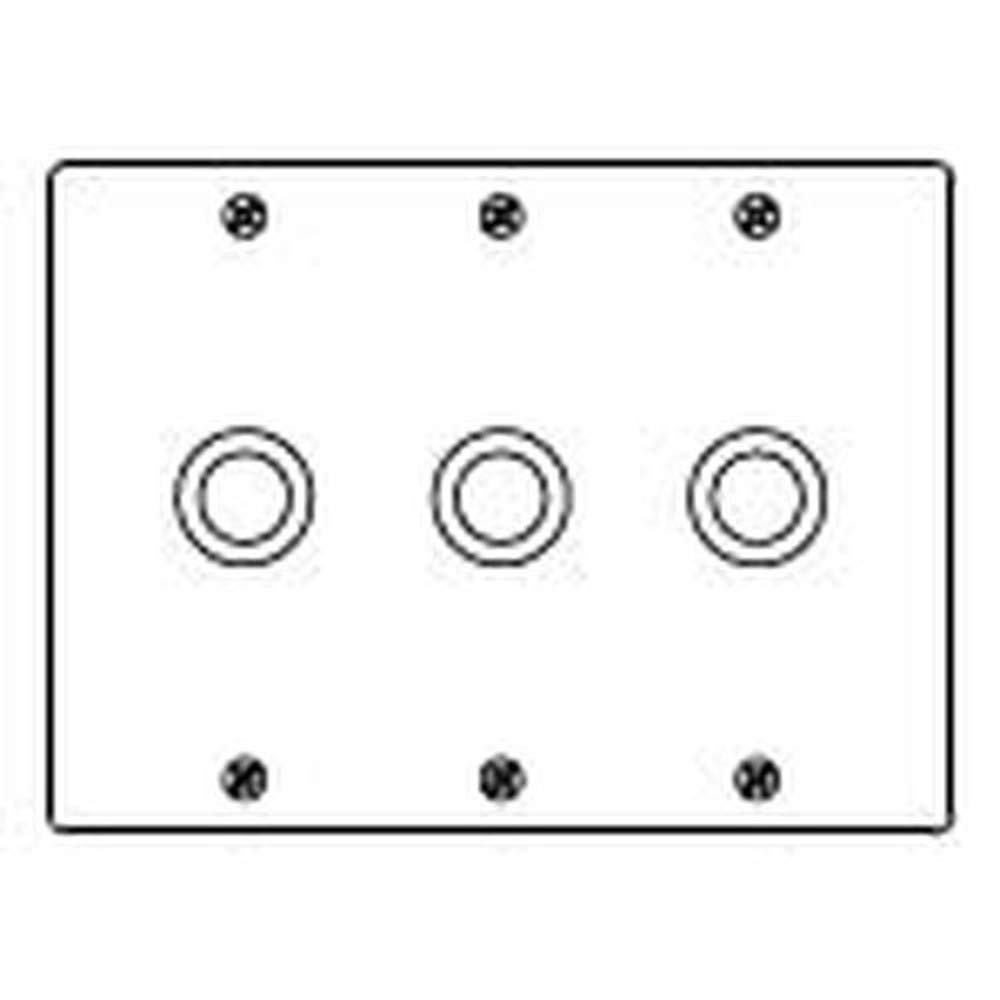 

Panasonic Stainless Steel Telephone Line Plate with Mounting 3 Strands WN7683K Frame,