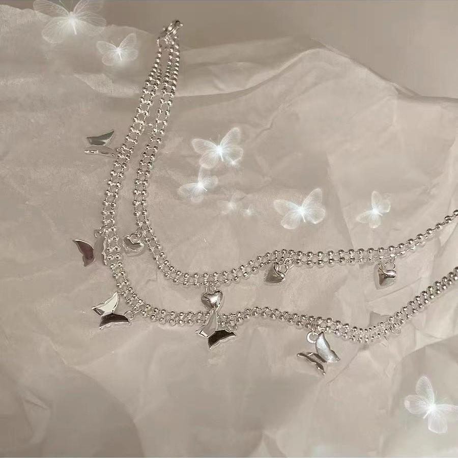 And Heart Deluxe Butterfly Bracelet For Women Highend Alloy Plated Jewelry