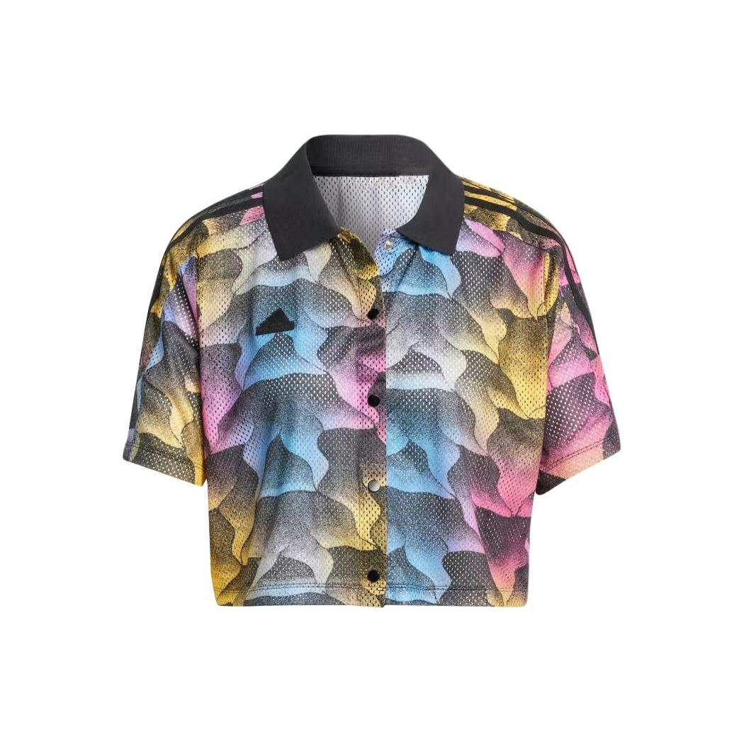 

New Adidas Tiro Print Mesh Slimmer Shirt Women s Multicolor IQ4815 M