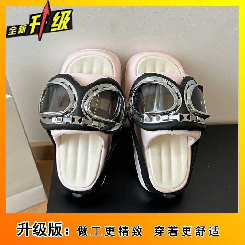 

Крутые тапочки женские летние для улицы модные маленькие однословные на толстой подошве с увеличением высоты с открытым носком крутые тапочки женские 2025 новые 41