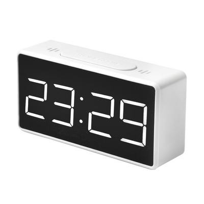 LED Dijital Çalar Saat USB/Pil Ayna Gerçek Zamanlı Ekran Komidin Çalar Saat