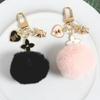 Beautiful Plush Bobble Keychains Cartoon Bear Fashionable Gold Color Ornament Present for Friends Party Favors