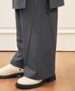 MICANE Ridge Wrap Skirt Layered Slacks