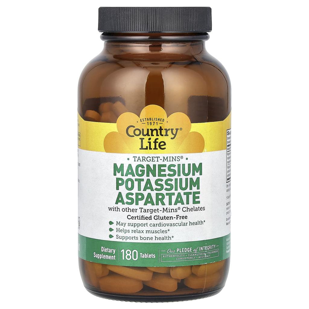 Target-Mins, Magnesium Potassium Aspartate, 180 Tablets