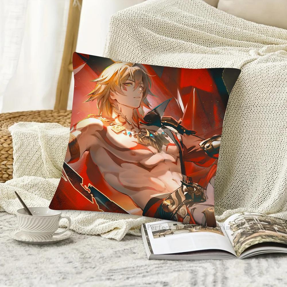 1pc Game Honkai Star Rail Mydei Pillow Case Square Pillow Bedroom Sofa Leisure Comfort Cushion Car Living Room Home Decoration