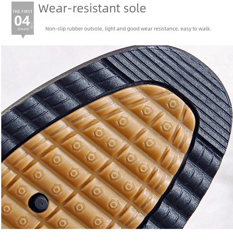 Women's Winter Velvet-Lined Warm Cotton Leather Shoes - Soft Soles for Middle-Aged & Elderly