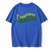 Men's Summer Versatile Solid Color Letter Print T-Shirt Fashionable Casual Street Style Round Neck Comfortable Summer Top