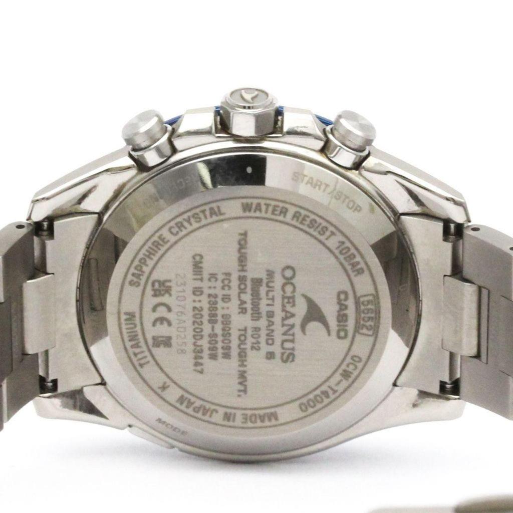 Used CASIO OCEANUS Titanium Solar Radio Men's Watch OCW-T4000D-1AJF