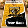 Flannel BlanketHull City Custom Name Text Personalized Soft Warm Throw Blanket Home Decor Gift