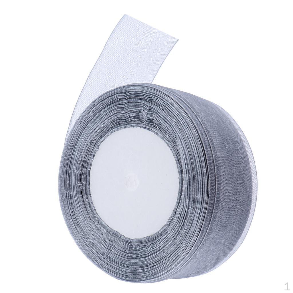 Ribbon Roll Spool Diy Gift Wrapping - 1.5 Inch 50Yards 21 Colors