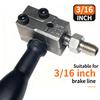Herramienta de Doble Abocardado de 3/16 pulg. Herramienta Manual de Metal de Doble Abocardado para Línea de Freno de Motocicleta Automotriz Camión