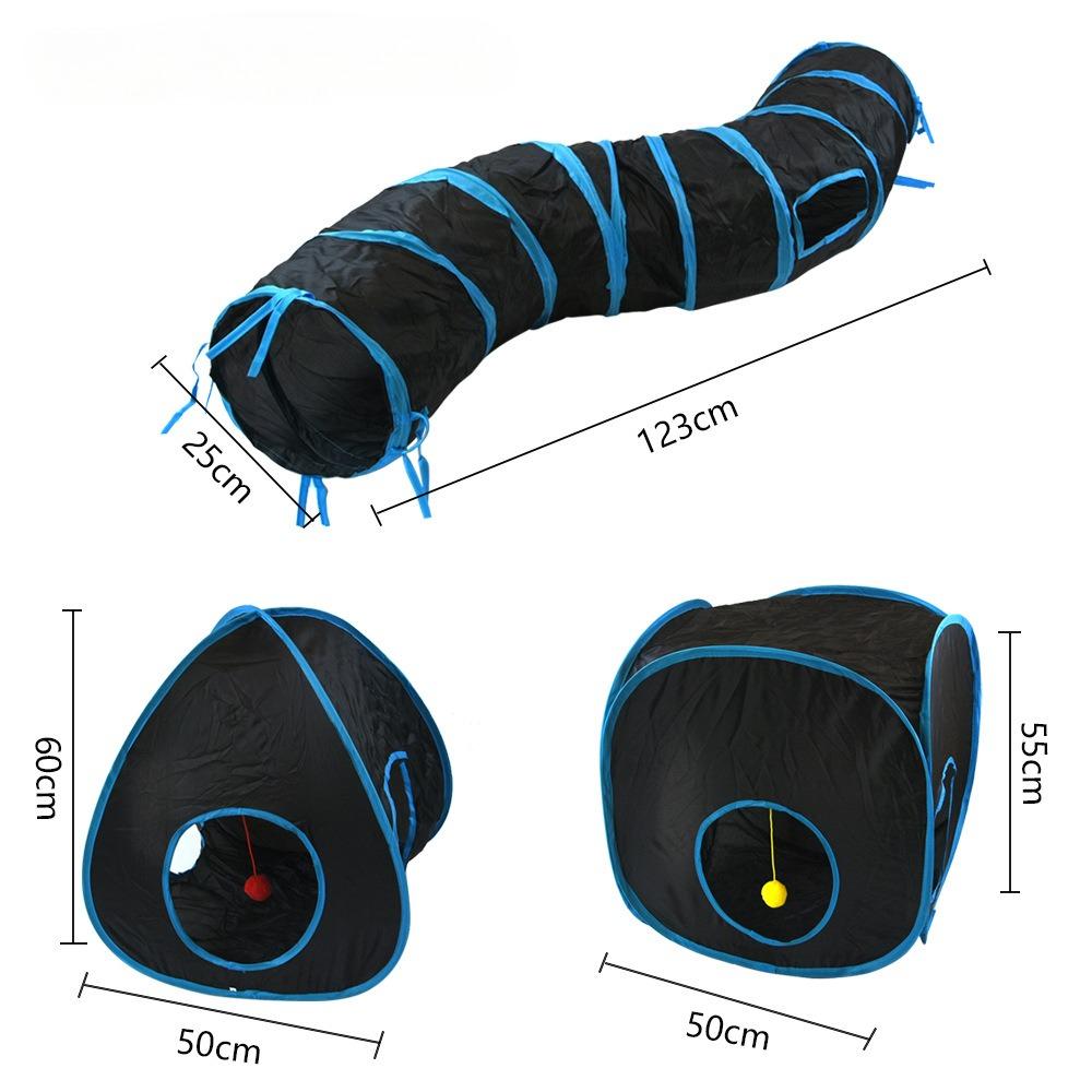 Pet Cat Toys Combination Tunnel Cat Runway Cat Drill Through Rolling Ground Totoro Tunnel Toy Can Combined with Cat Tunnel Toys