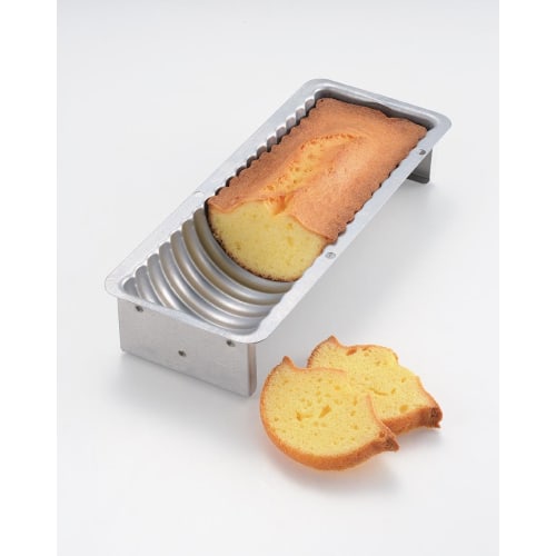 Tiger Crown Silver Bread Pan, 80 x 232 x 80mm, Wave-Shaped Steel with Aluminum Plating, Wave Pattern, 2390